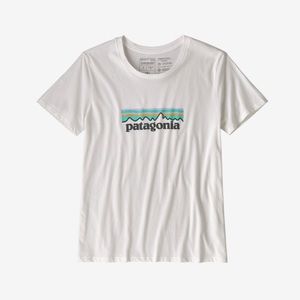 Patagonia P6 Logo White Organic T-shirt